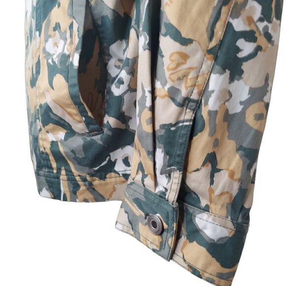 D&co Zip up Floral Cotton Jacket - Picture 4 of 6